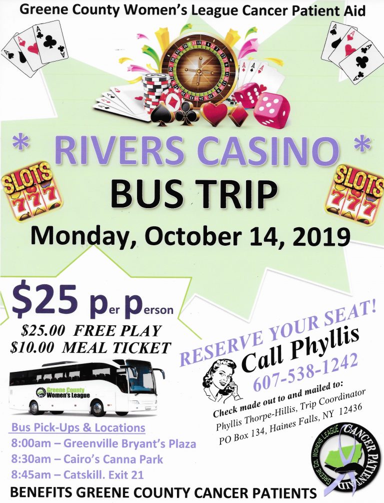 2019 Casino Bus Trips Greene County Women's League